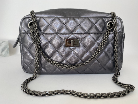 Chanel 2.55 hot sale camera bag