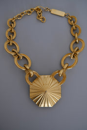 Vintage YSL Necklace 1980s Yves Saint Laurent limited edition watermelon crystal Choker Numbered