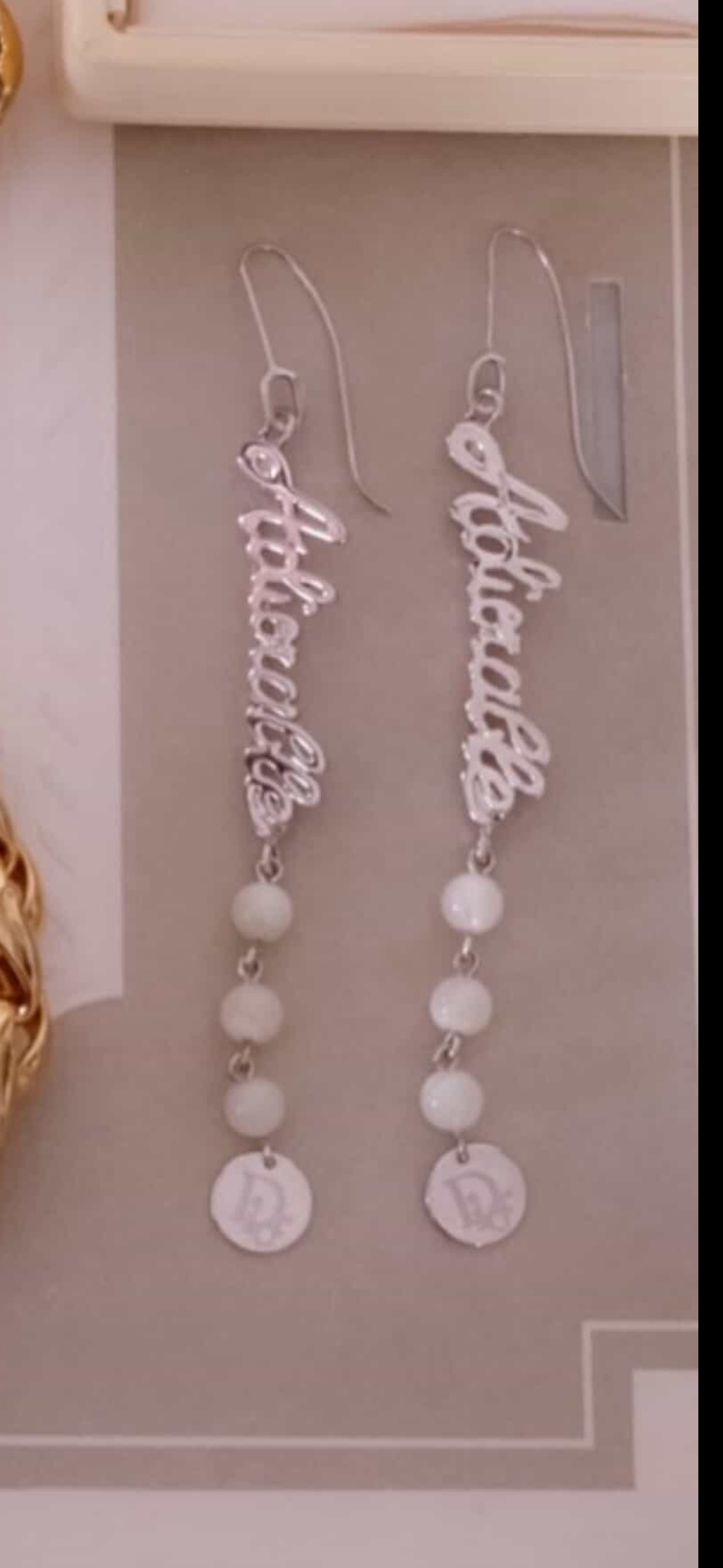 Dior earrings Adiorable silver Tone Vintage Christian Dior , John Galliano Authentic