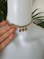 Christian Dior Vintage Gold Tone ID Chain Necklace Rare JOHN GALLIANO