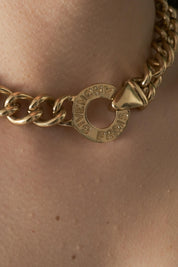 Givenchy Necklace Gold, Bold Chain Choker Necklace Gold Plated Vintage Excellent Condition, Women Jewelry, Chunky chain gold