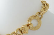 Givenchy Necklace Gold, Bold Chain Choker Necklace Gold Plated Vintage Excellent Condition, Women Jewelry, Chunky chain gold