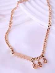 Christian Dior Vintage Gold Tone ID Chain Necklace Rare JOHN GALLIANO