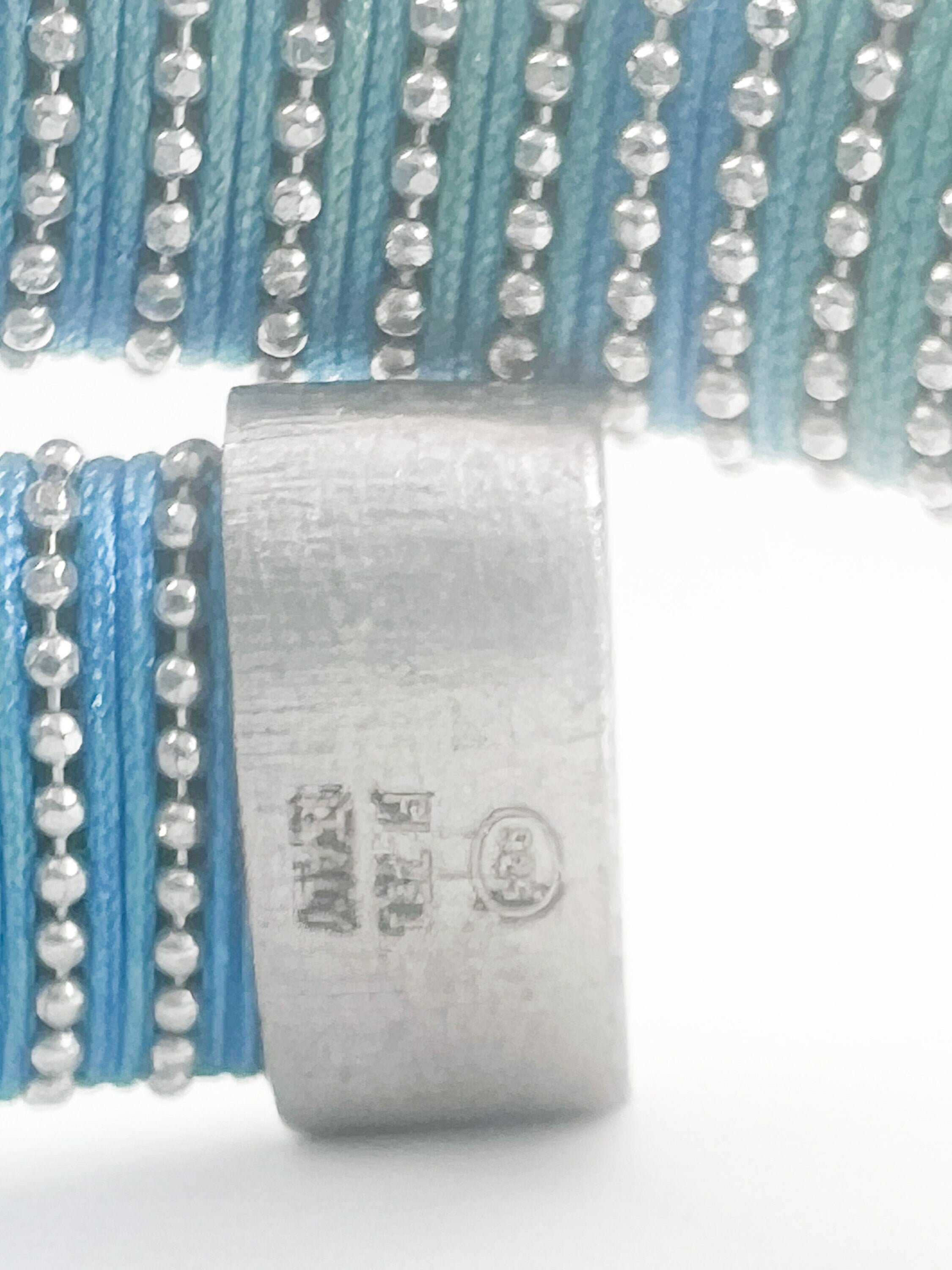 CAROLINA BUCCI Bracelet, Caro Bracelet, Vintage Bracelet Silver, Bracelet Blue, bracelets for women, Gift for Her, Gift for him