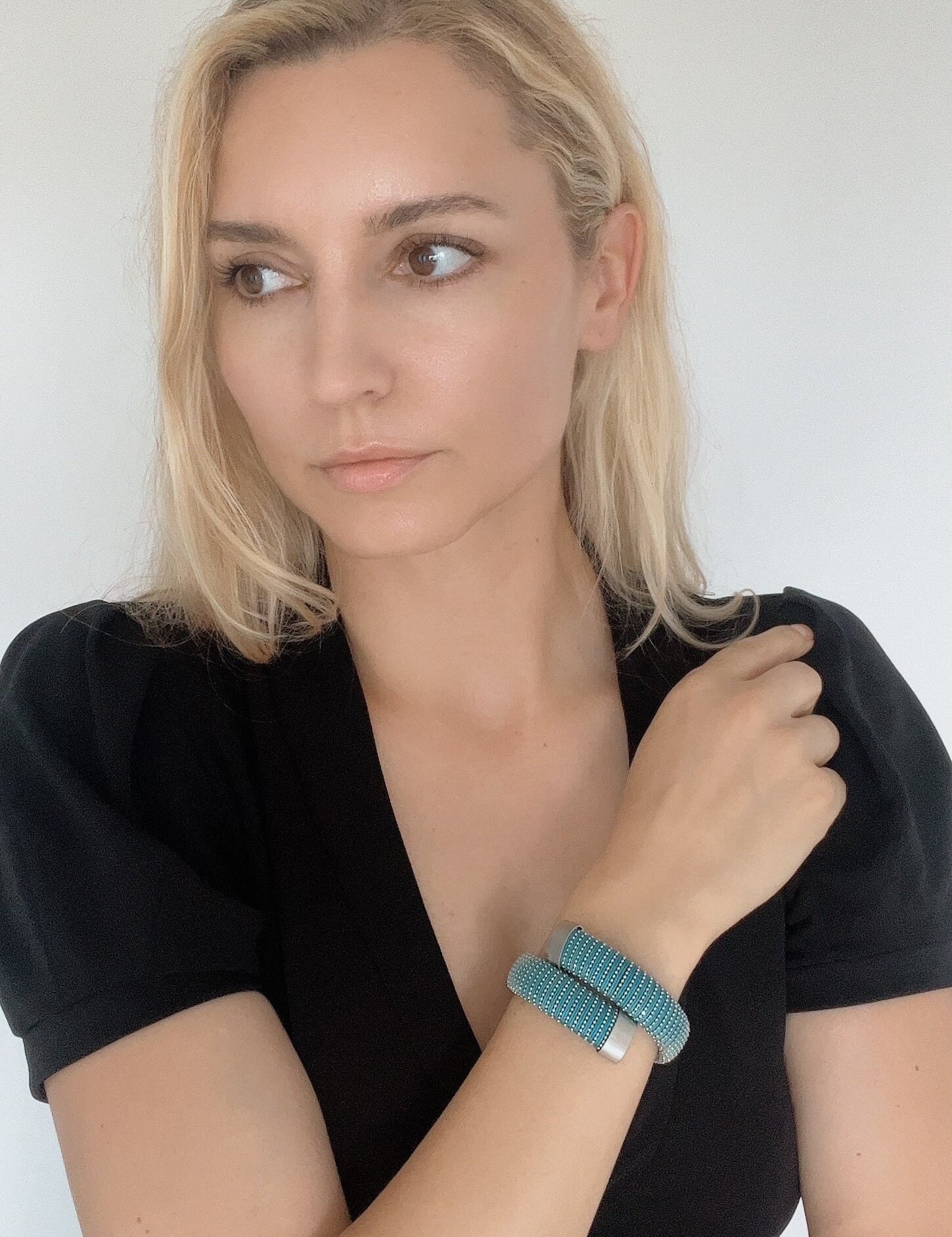 CAROLINA BUCCI Bracelet, Caro Bracelet, Vintage Bracelet Silver, Bracelet Blue, bracelets for women, Gift for Her, Gift for him