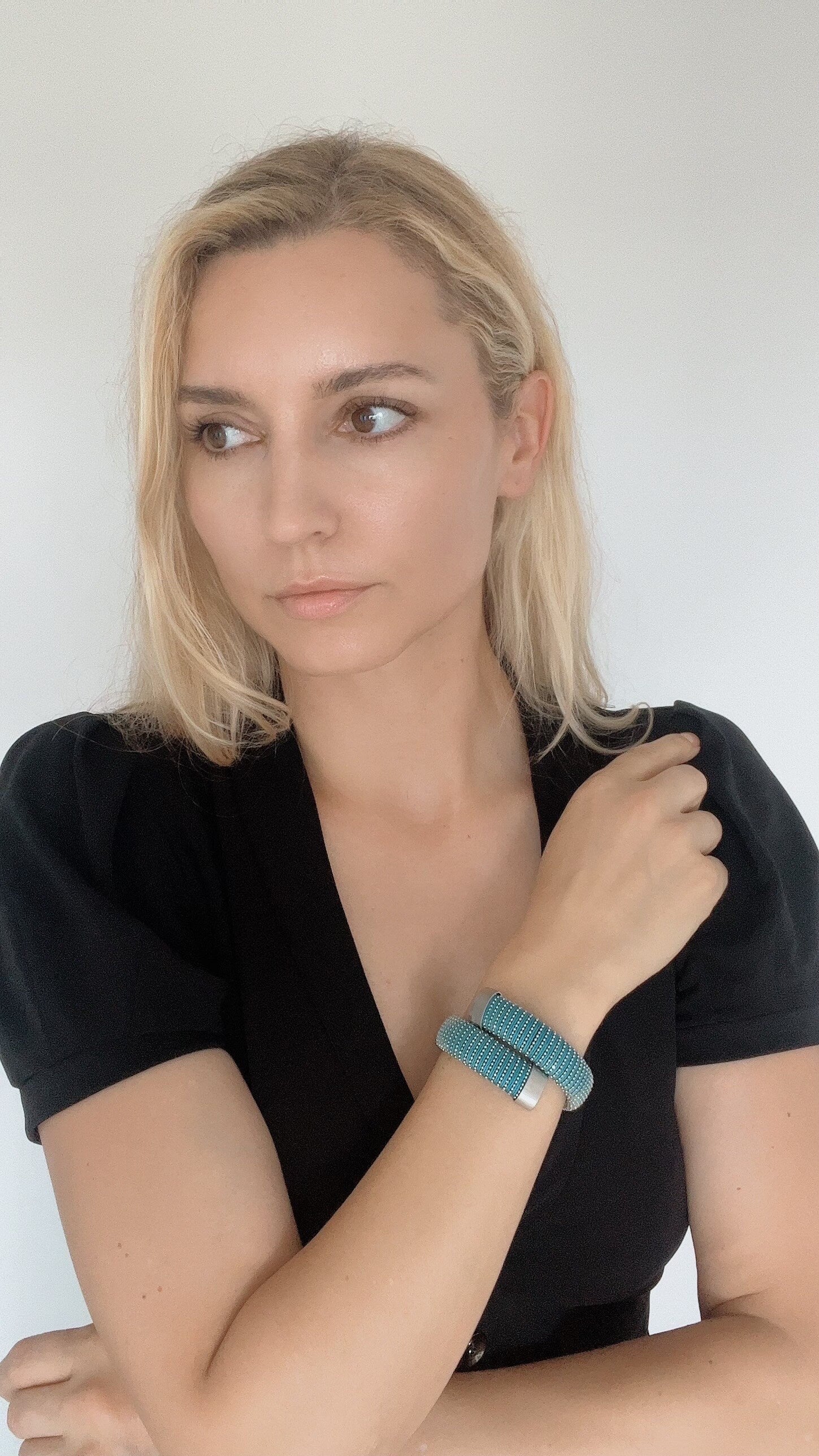 CAROLINA BUCCI Bracelet, Caro Bracelet, Vintage Bracelet Silver, Bracelet Blue, bracelets for women, Gift for Her, Gift for him