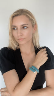 CAROLINA BUCCI Bracelet, Caro Bracelet, Vintage Bracelet Silver, Bracelet Blue, bracelets for women, Gift for Her, Gift for him