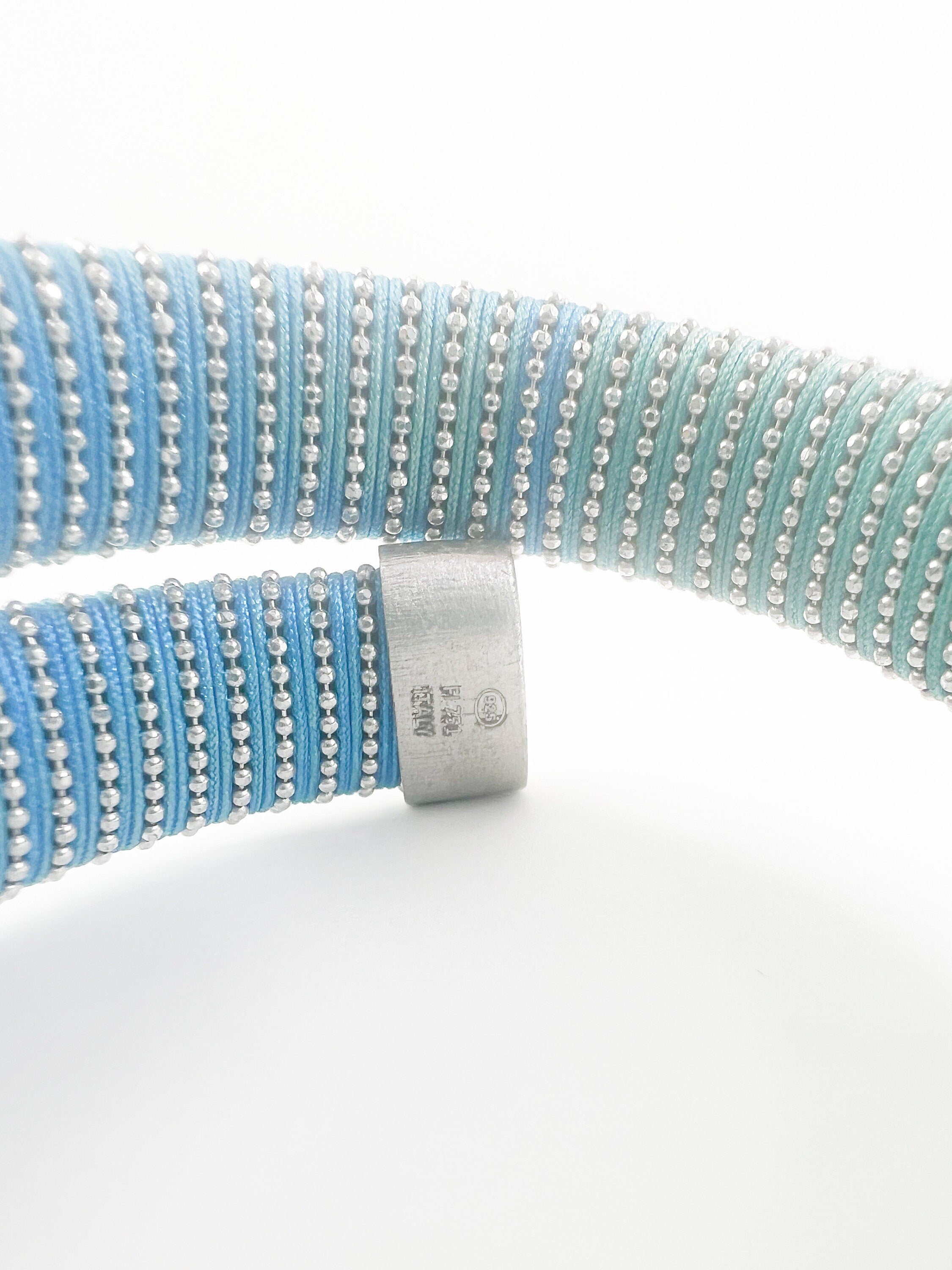 CAROLINA BUCCI Bracelet, Caro Bracelet, Vintage Bracelet Silver, Bracelet Blue, bracelets for women, Gift for Her, Gift for him
