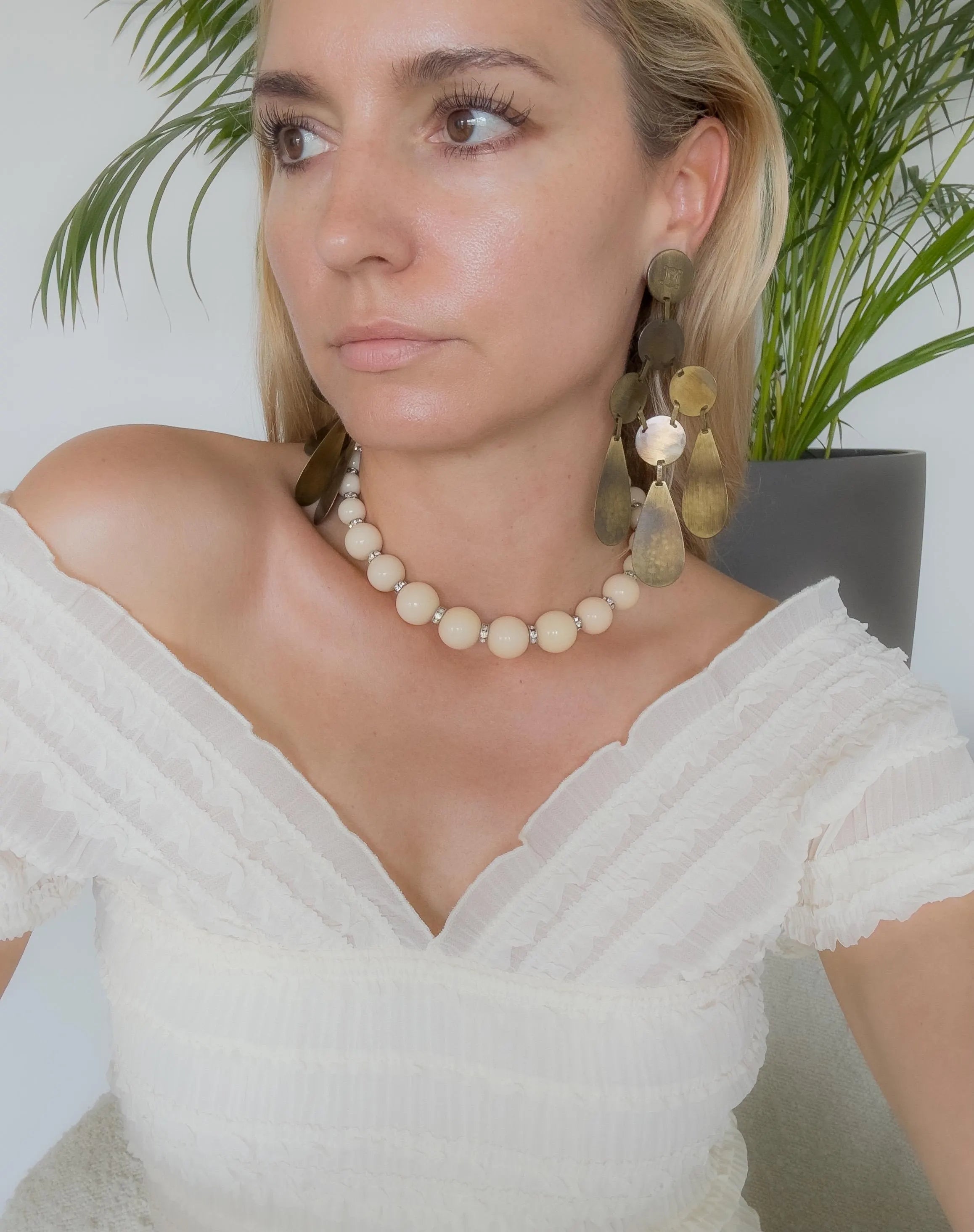 Celine Paris made in Italy earrings seen on beyonce massive extra large, Made in Italy, Vintage Earrings, Earrings dangle, Wedding Earrings, Bridal Earrings