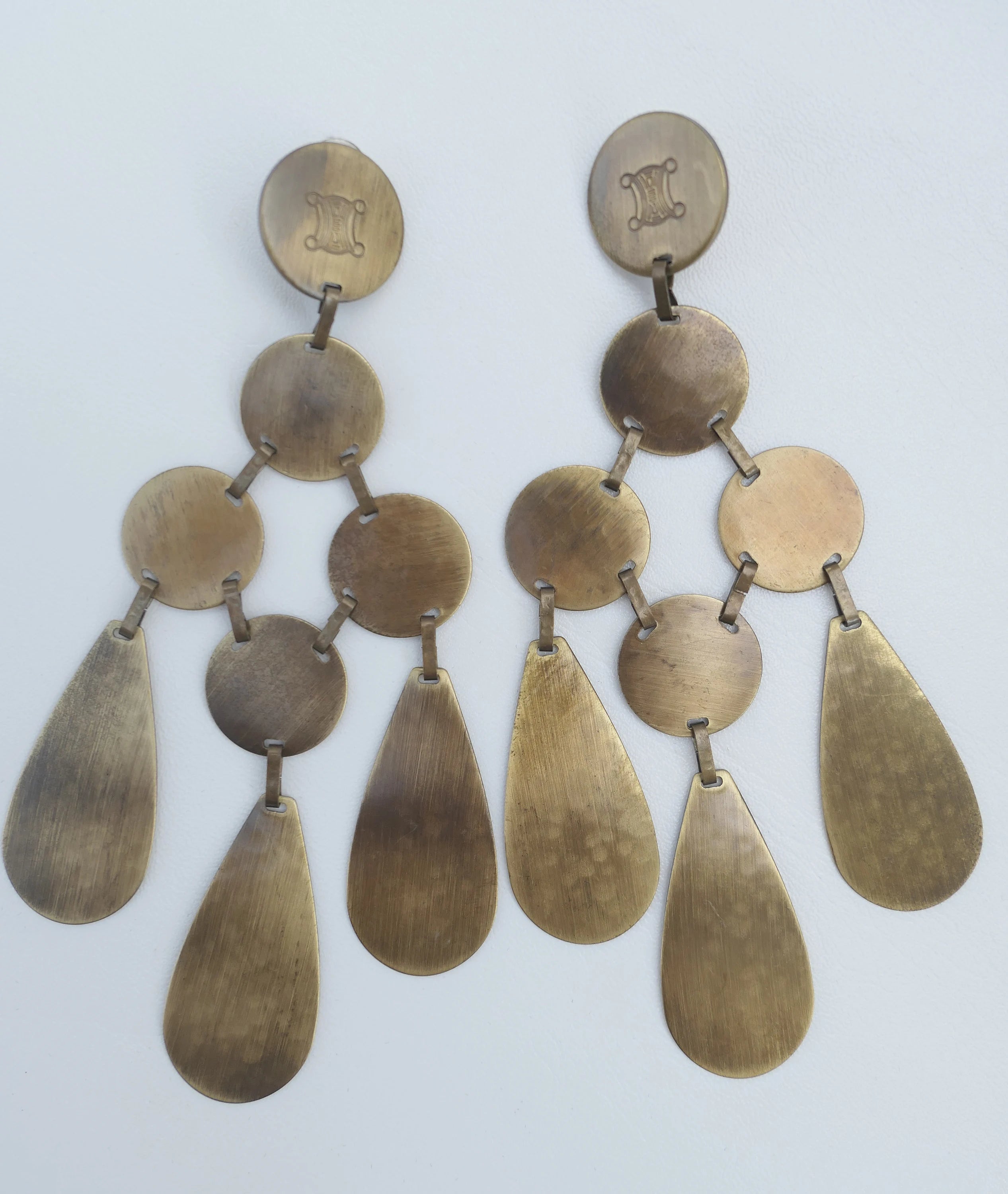 Celine Paris made in Italy earrings seen on beyonce massive extra large, Made in Italy, Vintage Earrings, Earrings dangle, Wedding Earrings, Bridal Earrings