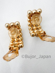 Vintage Dior earrings , Christian Dior Earrings, Dior Vintage Iconic Gold Tone Earrings, Clip-on Earrings, Vintage Earrings, Gift for her