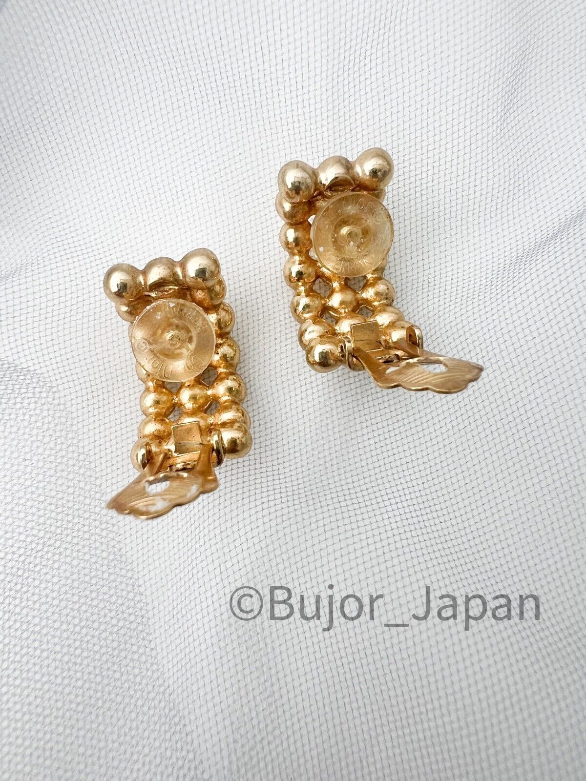 Vintage Dior earrings , Christian Dior Earrings, Dior Vintage Iconic Gold Tone Earrings, Clip-on Earrings, Vintage Earrings, Gift for her