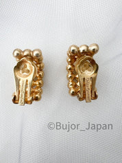 Vintage Dior earrings , Christian Dior Earrings, Dior Vintage Iconic Gold Tone Earrings, Clip-on Earrings, Vintage Earrings, Gift for her