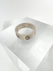Cartier Ring, Love Ring 18k white Gold 750, Wedding band ring, size 53,  Eternity Band, Gift for her, Gift for him