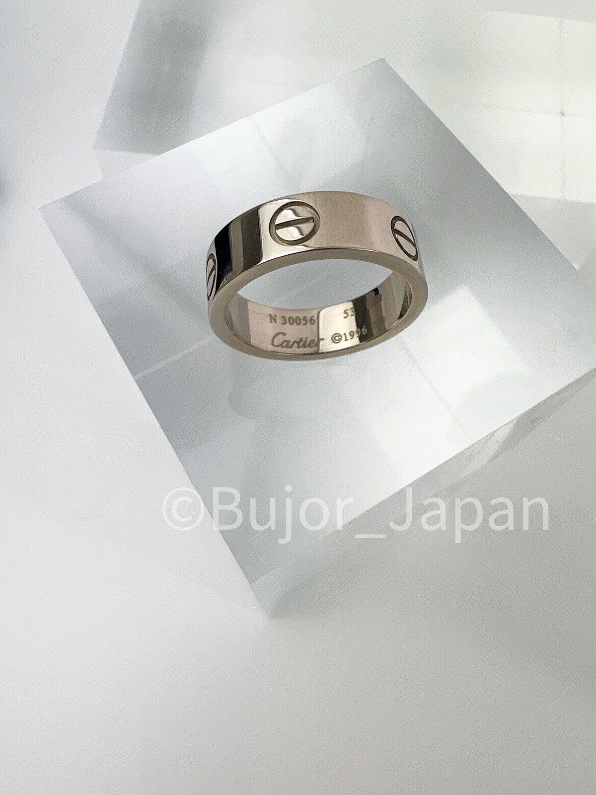 Cartier Ring, Love Ring 18k white Gold 750, Wedding band ring, size 53,  Eternity Band, Gift for her, Gift for him