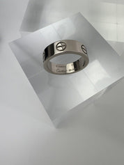 Cartier Ring, Love Ring 18k white Gold 750, Wedding band ring, size 53,  Eternity Band, Gift for her, Gift for him