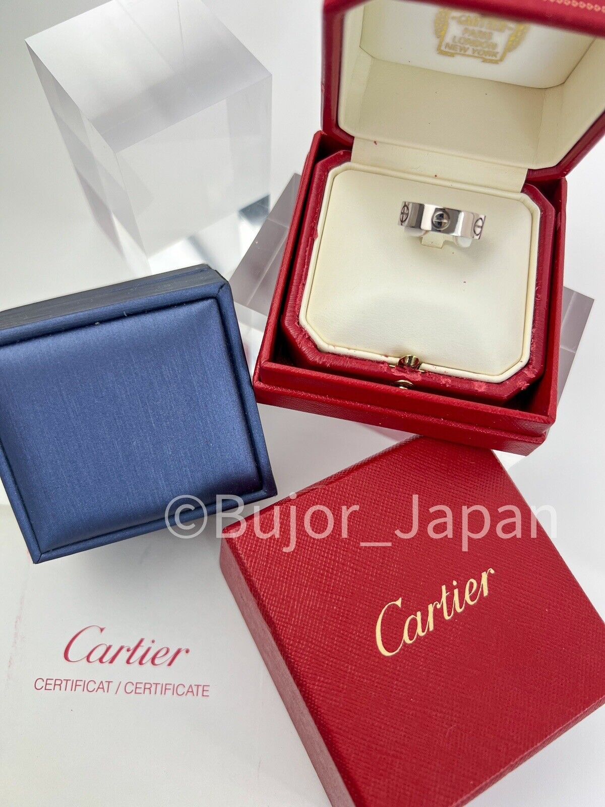 Cartier Ring, Love Ring 18k white Gold 750, Wedding band ring, size 53,  Eternity Band, Gift for her, Gift for him