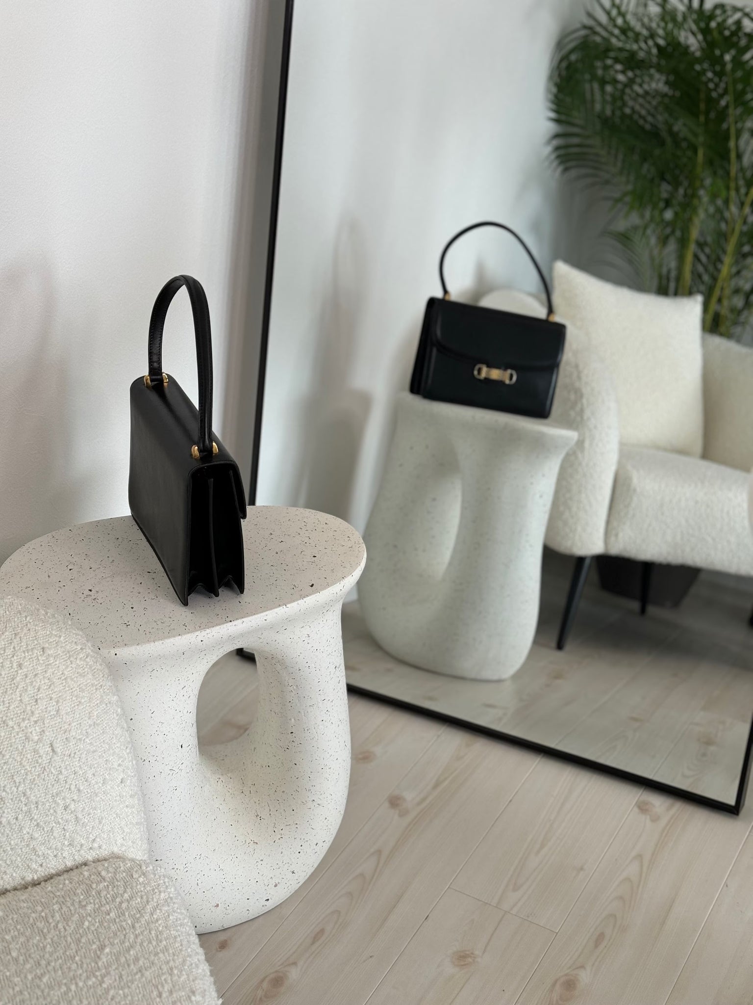 Vintage Celine Paris Made in France Top Handle Handbag shoulder