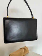 Vintage Celine Paris Made in France  Top Handle Handbag bag shoulder bag, leather  beautiful black, Vintage Bag, Bag Leather Women