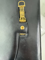 Vintage Celine Paris Made in France  Top Handle Handbag bag shoulder bag, leather  beautiful black, Vintage Bag, Bag Leather Women