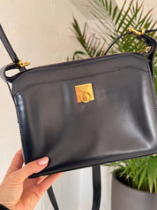 Celine Paris made in Italy door knocker shoulder cross  body clutch camera bag vintage