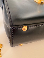 Celine Paris made in Italy door knocker shoulder cross  body clutch camera bag vintage