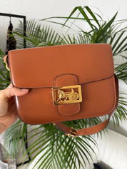 Vintage Celine bag, Celine  Paris Horse carriage Shoulder Bag Brown box Made in Italy, Celine box  bag, Celine 80s, Rare Celine bag
