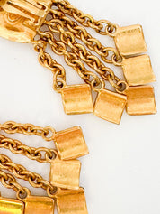 Chanel Vintage Gold CC Earrings • 1996 Collection • Clip-On Dangle • 5.3 cm • Chain Drop Logo Earrings • Signed Chanel