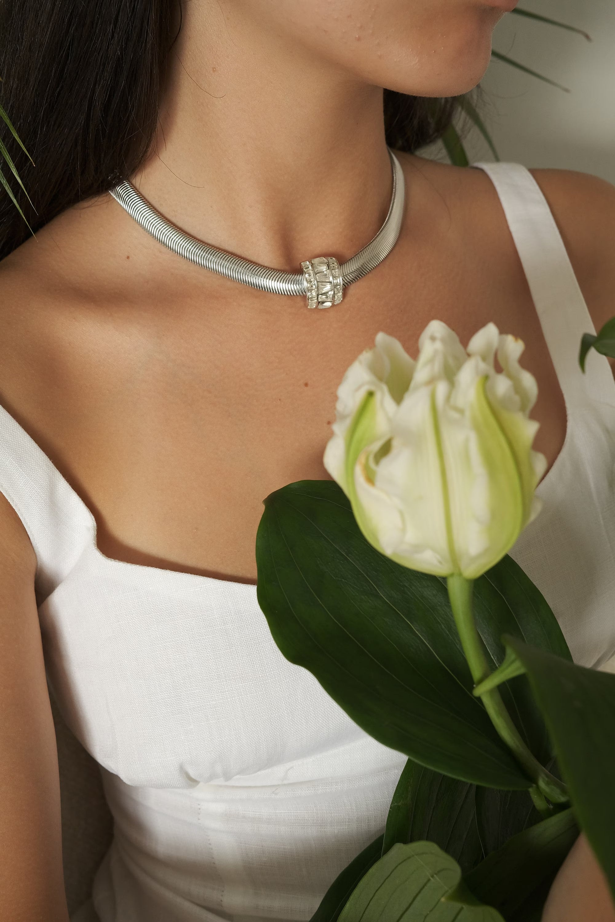 Vintage Christian Dior choker  necklace  Germany, extremely rare Dior necklace, Dior snake chain, Authentic Christian Dior, bridal choker