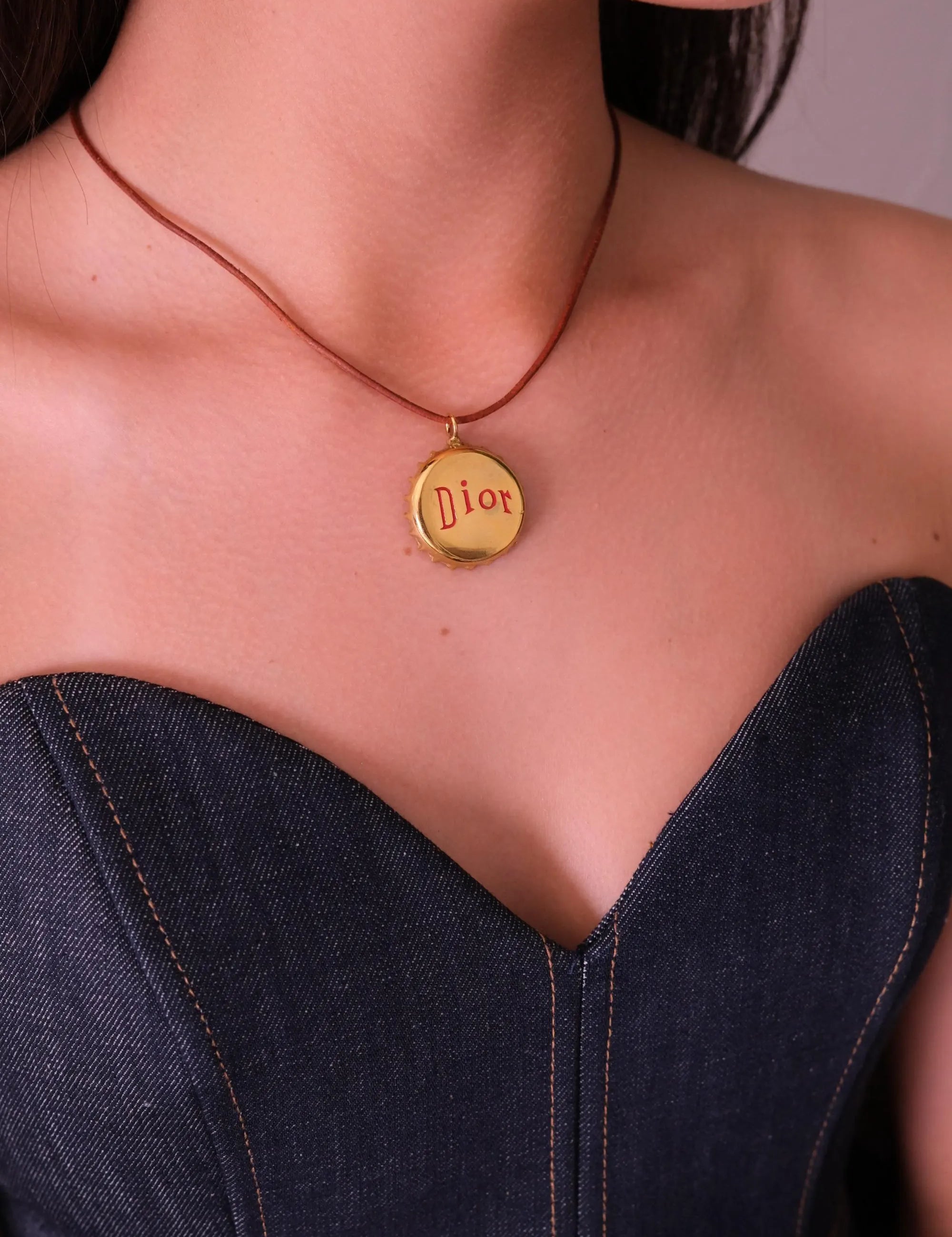 Christian Dior Bottle cap Vintage necklace Coca Cola can 1990’s John Galliano bottle lid very rare necklace