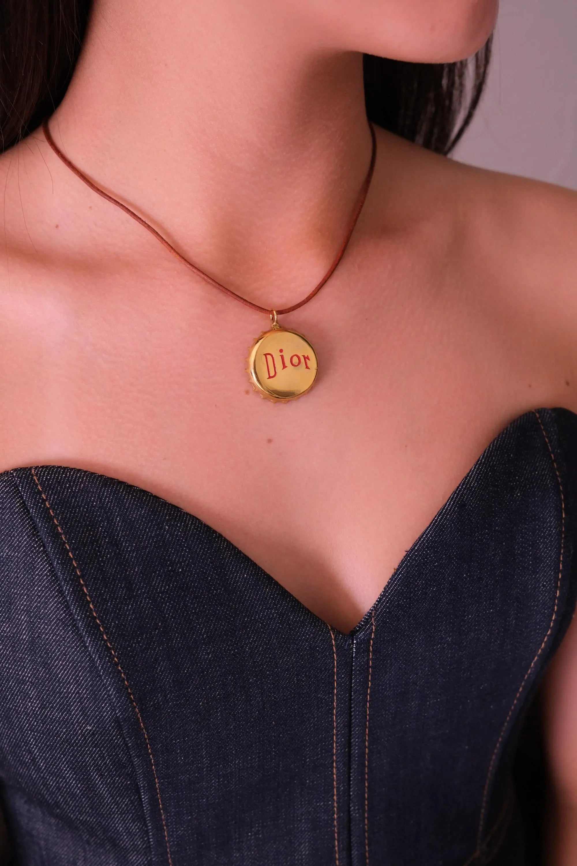 Christian Dior Bottle cap Vintage necklace Coca Cola can 1990’s John Galliano bottle lid very rare necklace
