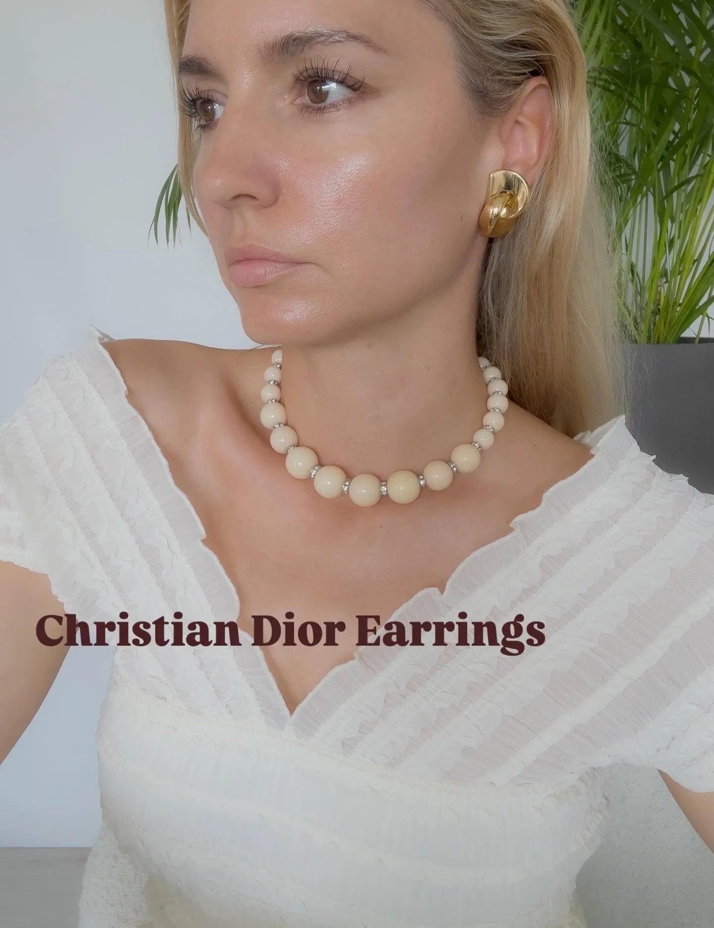 Vintage Christian Dior Gold Knot Clip-On Earrings 1980s Designer Jewelry, Luxury Vintage, Vintage Jewelry, Bridal earrings, Gift for her