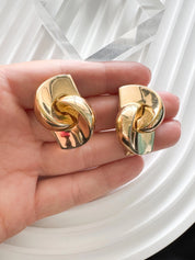 Vintage Christian Dior Gold Knot Clip-On Earrings 1980s Designer Jewelry, Luxury Vintage, Vintage Jewelry, Bridal earrings, Gift for her