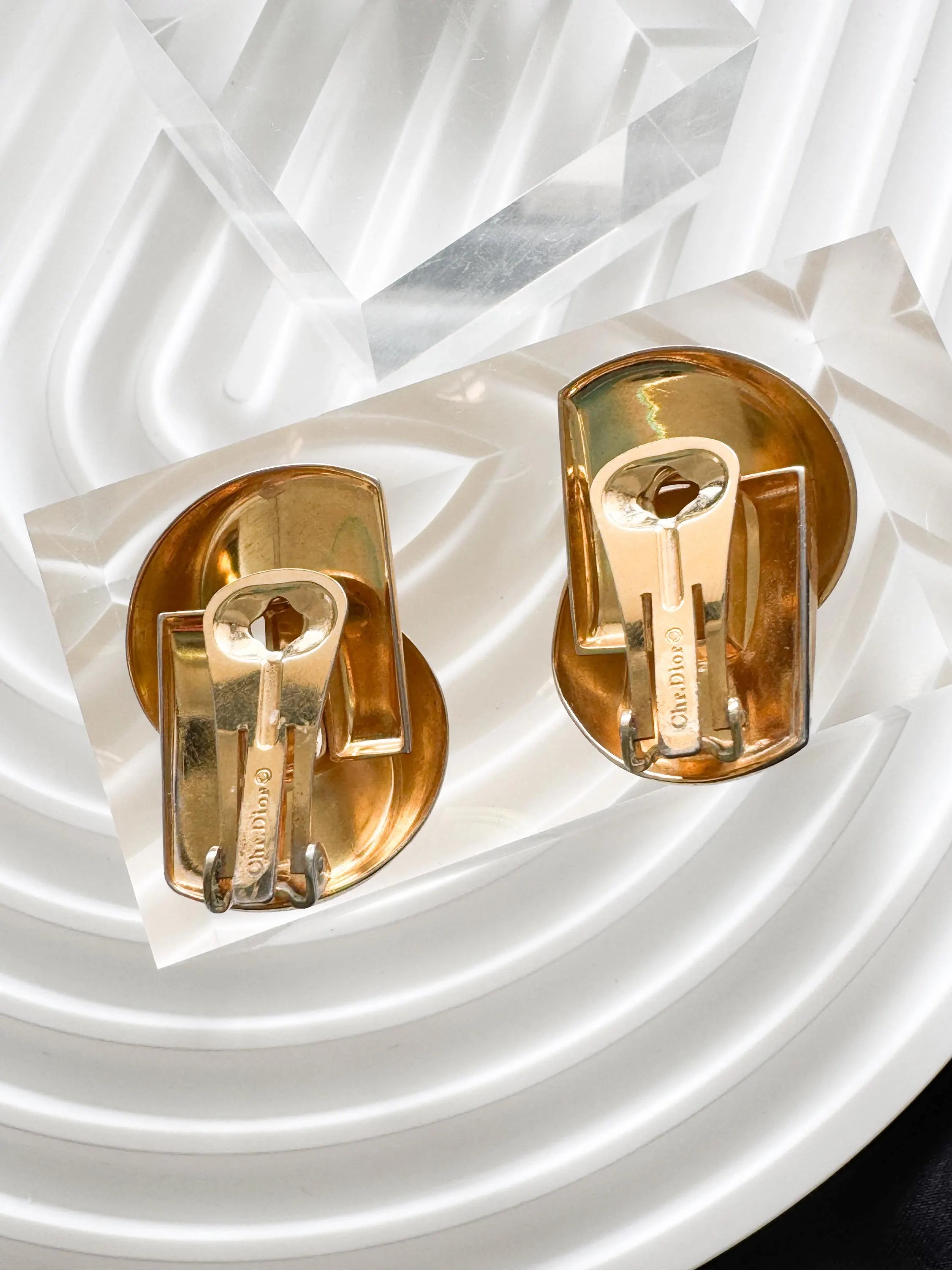Vintage Christian Dior Gold Knot Clip-On Earrings 1980s Designer Jewelry, Luxury Vintage, Vintage Jewelry, Bridal earrings, Gift for her