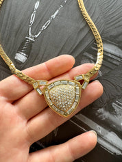 Vintage Christian Dior Necklace, Choker Necklace Gold, Vintage Rhinestone, Bridal Jewelry, Wedding Jewelry, Jewelry for Women, Gift for her