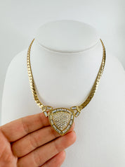 Vintage Christian Dior Necklace, Choker Necklace Gold, Vintage Rhinestone, Bridal Jewelry, Wedding Jewelry, Jewelry for Women, Gift for her