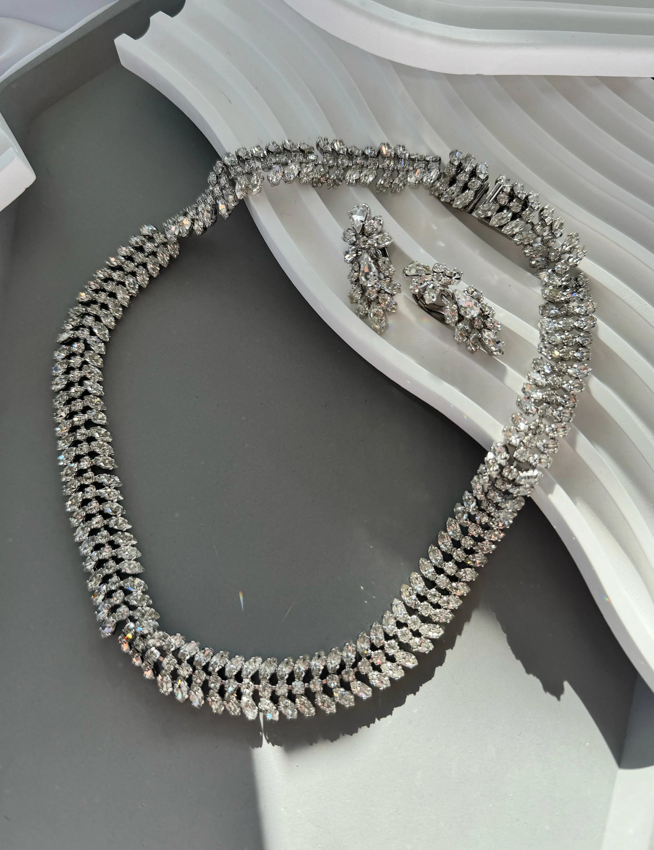 Vintage Christian Dior Necklace & earrings set extremely rare, Jewelry sets for Women, Wedding Jewelry, bridal jewelry, Personalized Gifts