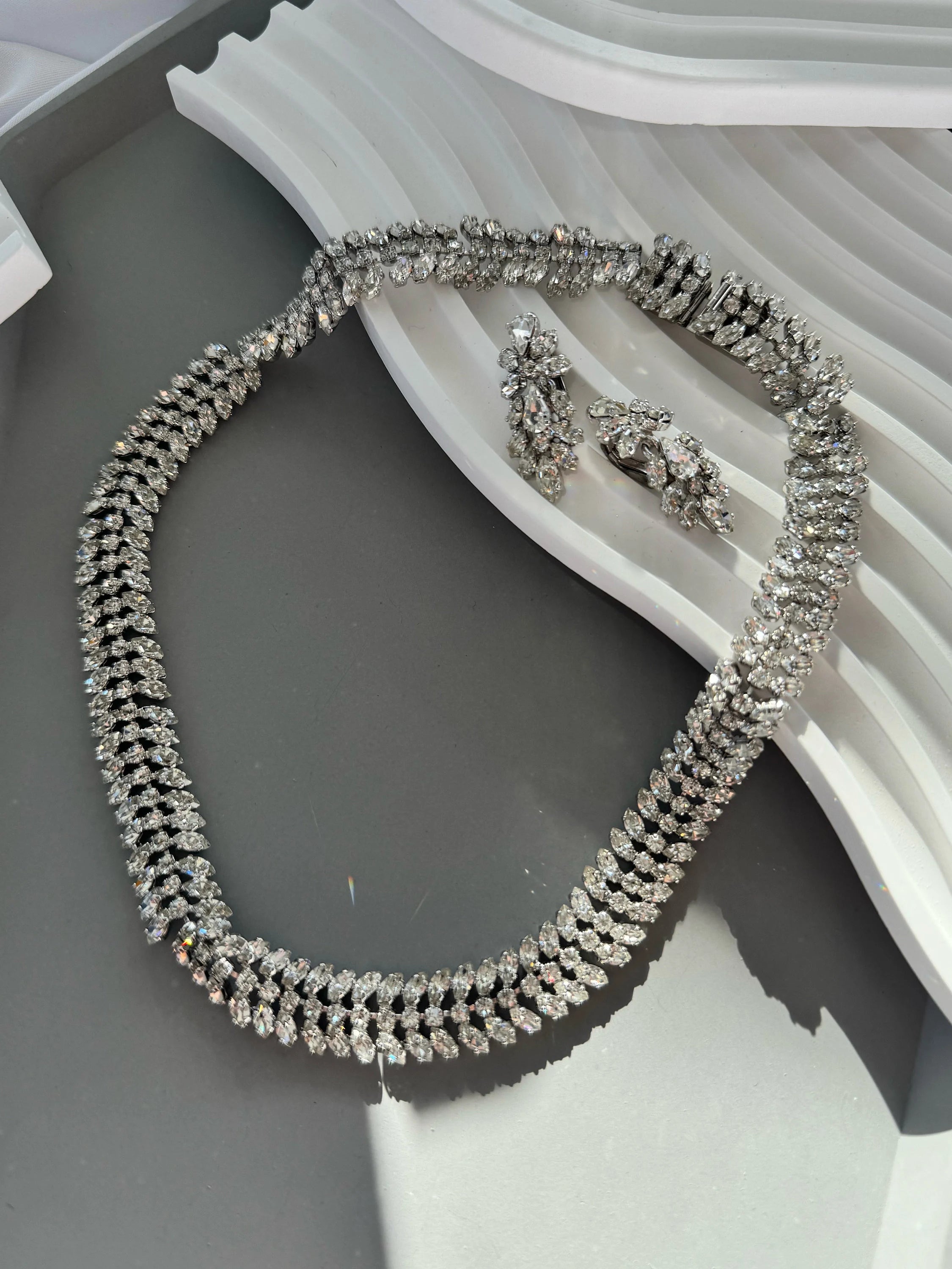 Vintage Christian Dior Necklace & earrings set extremely rare, Jewelry sets for Women, Wedding Jewelry, bridal jewelry, Personalized Gifts