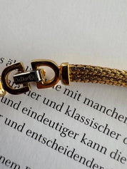 Vintage Christian Dior Necklace, Dior Chain Necklace, Dior Tubogas necklace Snake chain  Necklace, Gift for her, gold zipper choker