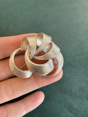 Vintage Christian Dior Germany Spiral  S925  Brooch Pin, Dior Silver Brooch, Dior Brooch, Silver Jewelry, Gift for mom, Bridal accessories