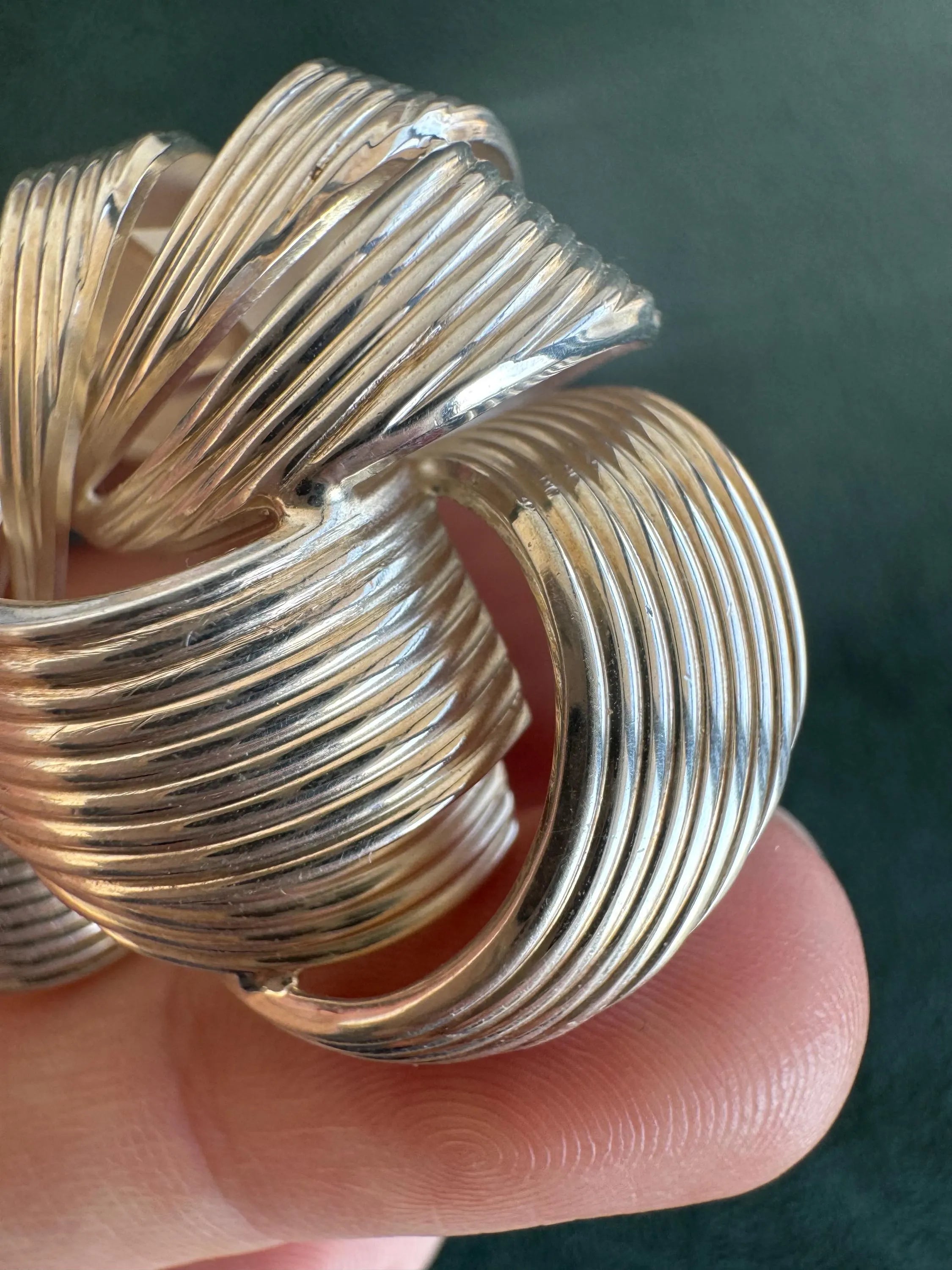 Vintage Christian Dior Germany Spiral  S925  Brooch Pin, Dior Silver Brooch, Dior Brooch, Silver Jewelry, Gift for mom, Bridal accessories