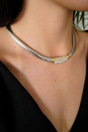 Vintage Christian Dior choker necklace Germany, extremely rare Dior necklace, Dior snake chain, Authentic Christian Dior, bridal choker
