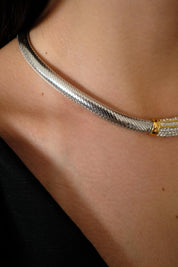 Vintage Christian Dior choker necklace Germany, extremely rare Dior necklace, Dior snake chain, Authentic Christian Dior, bridal choker
