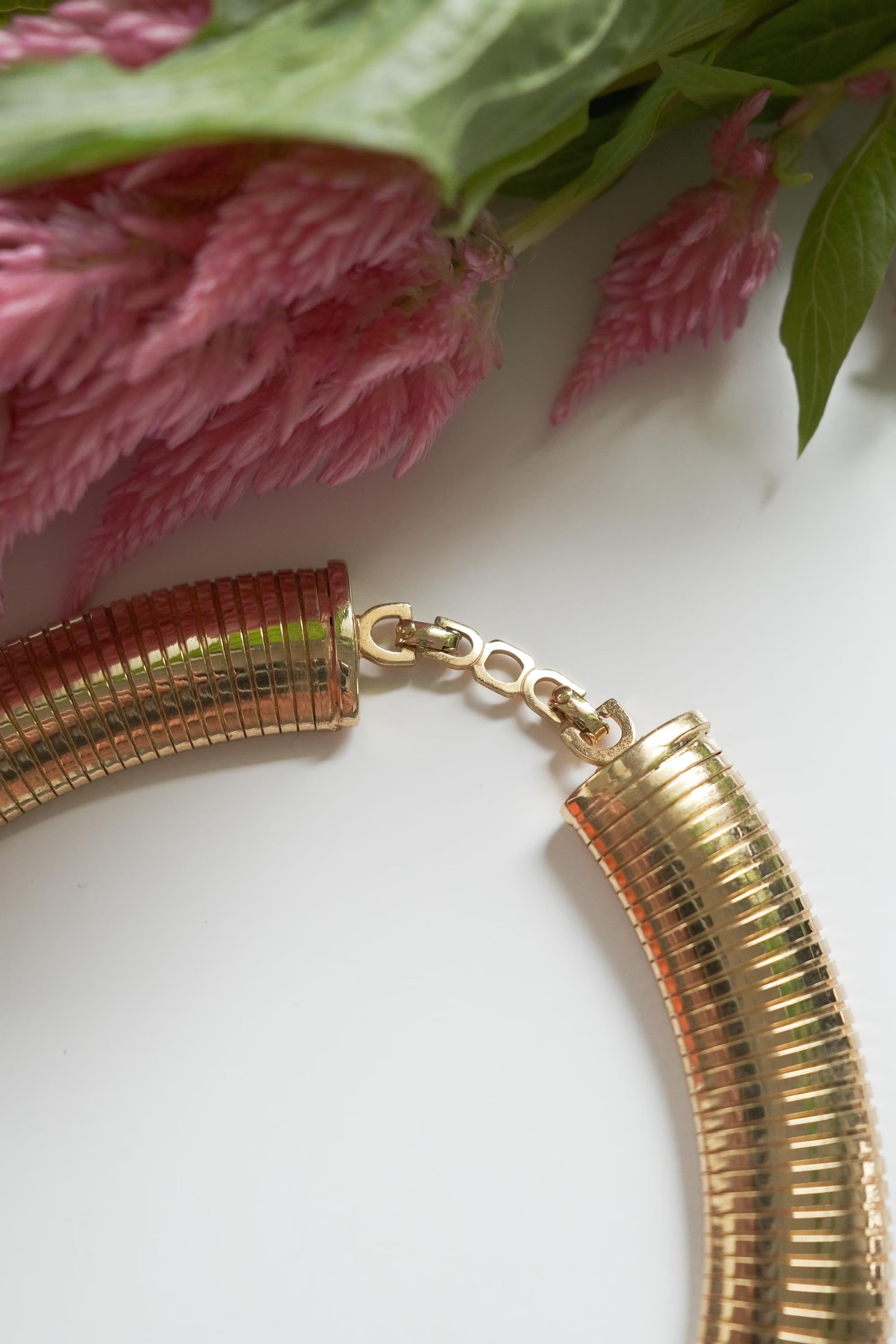 Vintage Christian Dior Necklace, Dior Chain Necklace, Dior Tubogas necklace Snake chain  Necklace, Gift for her, Vintage rhinestones