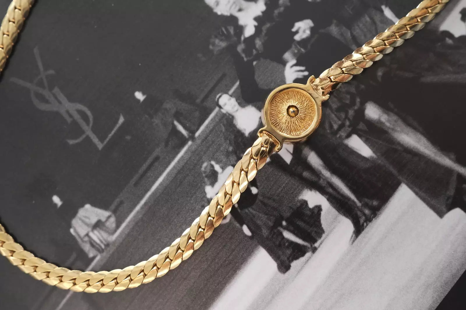 Vintage Christian Dior Necklace, Dior Chain Necklace, Dior Woven chain  necklace,  Snake chain  Necklace, Gift for her, Personalized Gifts