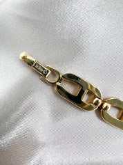 Vintage Christian Dior Bracelet, Gold Tone Bracelet, Chain Bracelet, Charm Bracelet, CD Logo Bracelet, Vintage Bracelet, Personalized Gifts