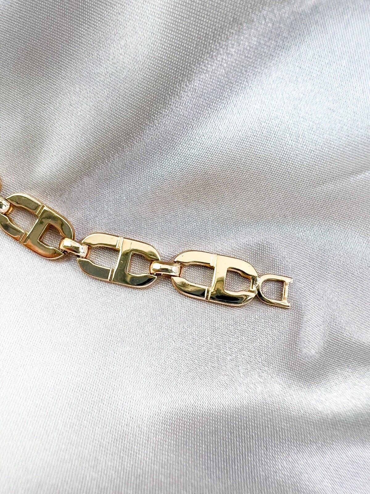 Vintage Christian Dior Bracelet, Gold Tone Bracelet, Chain Bracelet, Charm Bracelet, CD Logo Bracelet, Vintage Bracelet, Personalized Gifts