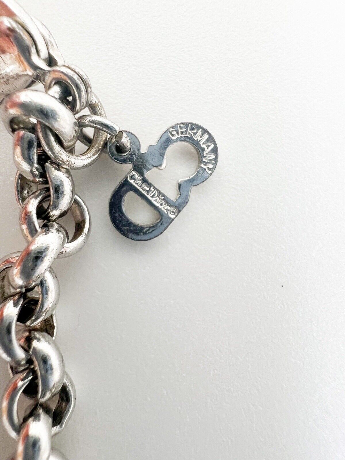 Vintage Christian Dior, Vintage Bracelet, Lady bug Bracelet, Vintage Rhinestone, Bracelet Silver, Vintage Jewelry, Personalized Gifts