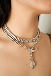 Vintage Elsa Peretti for Tiffany & Co. Snake Necklace Sterling silver 925 collector Item