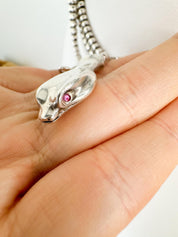 Vintage Elsa Peretti for Tiffany & Co. Sterling silver Snake Necklace 90cm 223gr Sterling silver sv925 , collector Tiffany